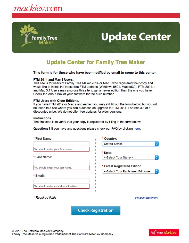 update family tree maker 2014