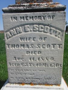 Ann E. Scott Gravestone