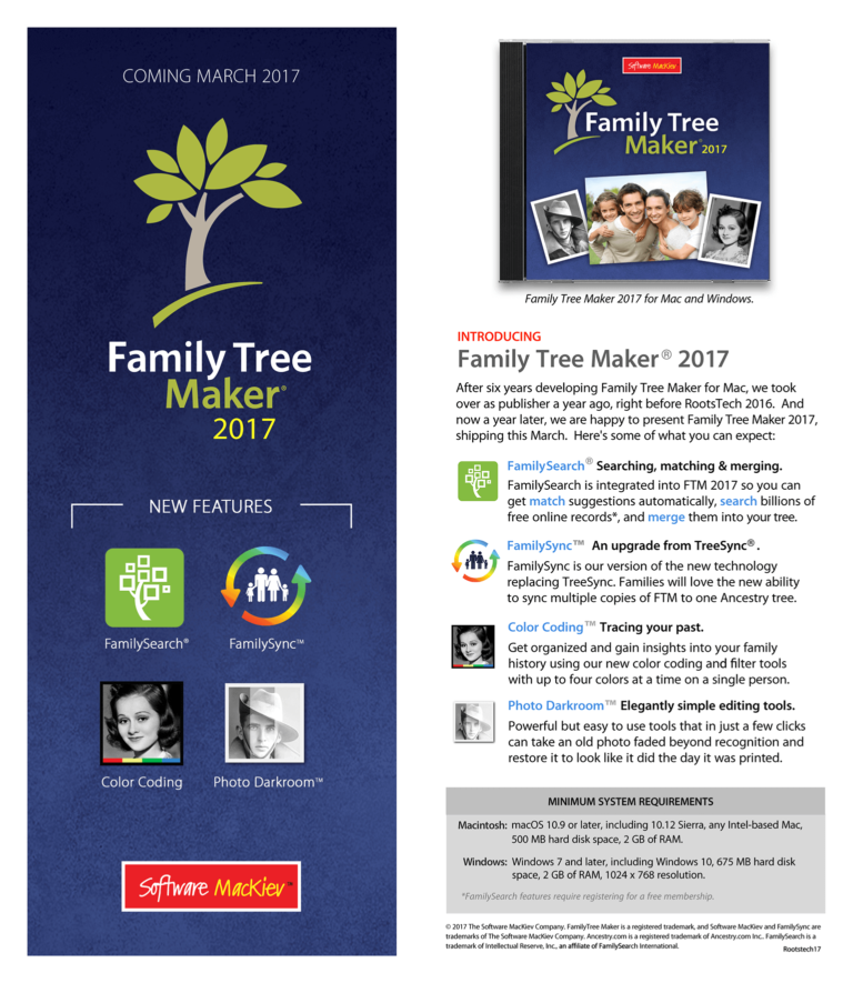 Family Tree Maker 2017 Review