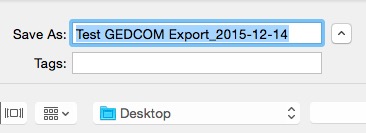 Fig 3 Export File name