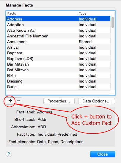 Fig 7 Manage Facts Add Fact