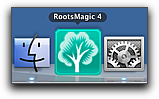 RootsMagic 4 in the Mac OS X Dock